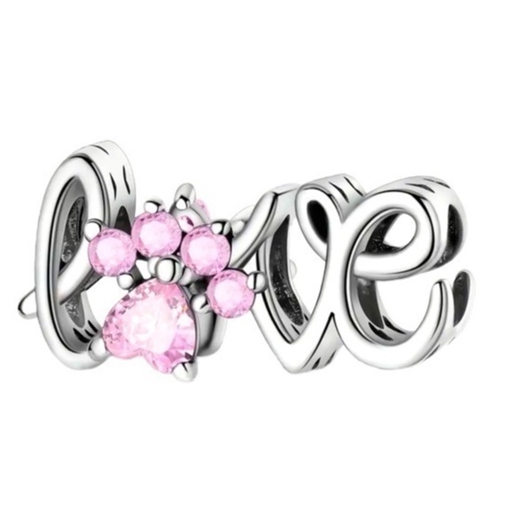 CHARM Jewelry - ❗️LAST ONE❗️S925 Pet LOVE Paw Print Charm Pandora Style